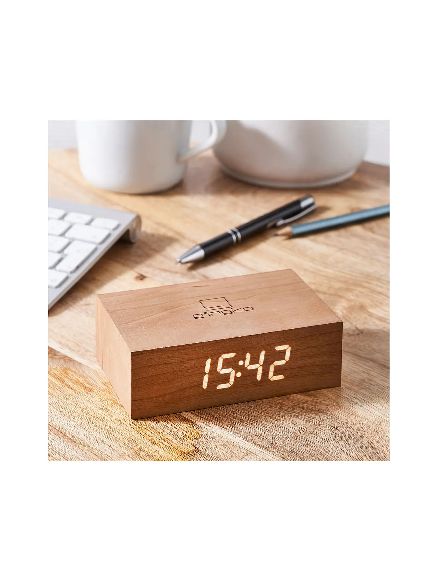 GINGKO | Flip Click Clock Black | rot